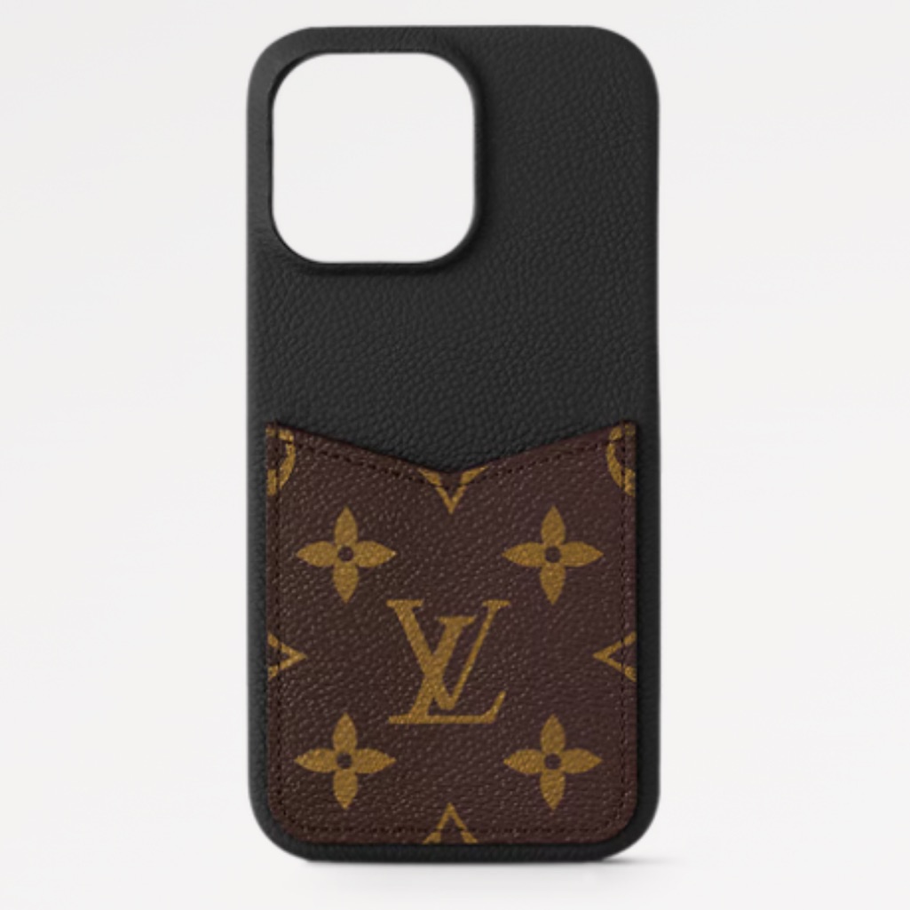Louis Vuitton Black And Brown Monogram Phone Case